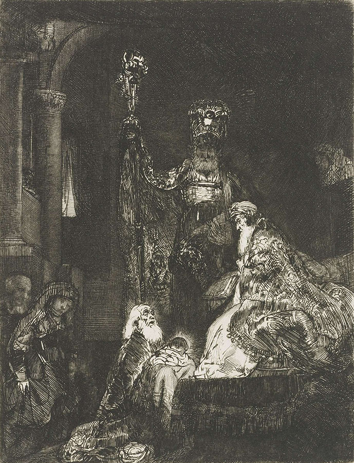 Рембрандт Харменс ван Рейн. "Принесение во храм". 1654.